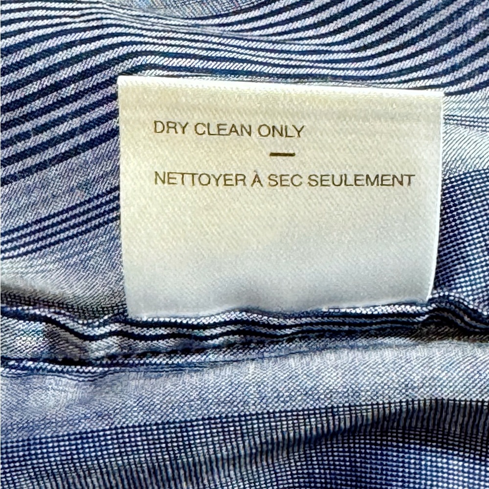 Zachary Prell Navy Striped Button Down Shirt - Picture 5 of 5